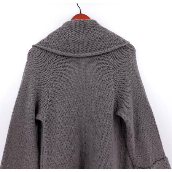 Soft Surroundings Duster Cardigan XS Gray Open Front Maxi Fairy Grunge Witchy - Picture 7 of 16